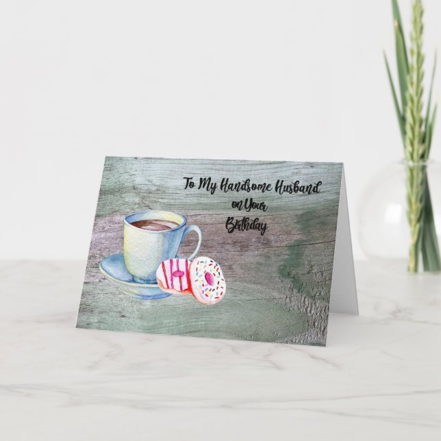 Cartão de aniversário para marido bonito (Frente)