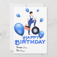 Cartão de aniversário para Mecânico