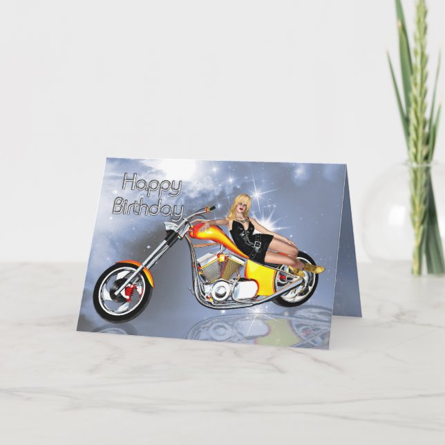Cartão de Aniversário para Menina e Corta (Frente)