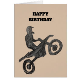 Cartão de aniversário para menino com desenho de m