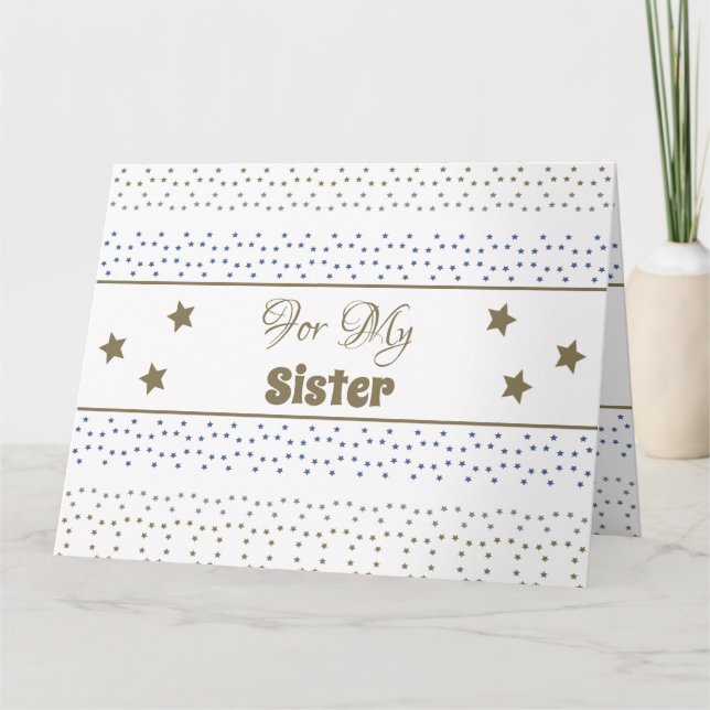 Cartão De Aniversário Para Minha Irmã (Frente)