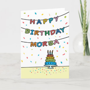 Cartão de aniversário para Morsa