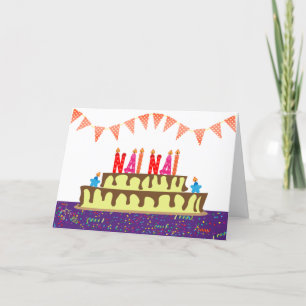 Cartão de aniversário para Nai Nai