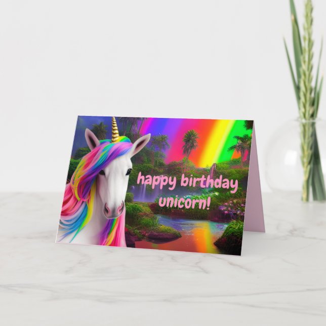 Cartão de Aniversário para Namorada Rosa Bonita (Frente)