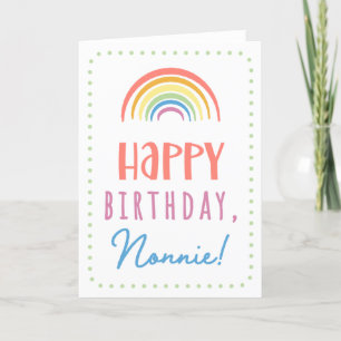 Cartão de aniversário para Nonnie