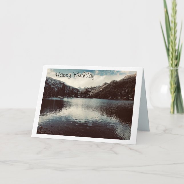 Cartão de aniversário para o amante do exterior (Frente)