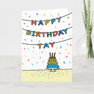Cartão de aniversário para o dia