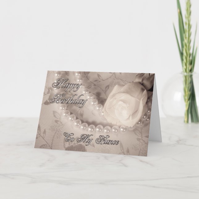 Cartão de aniversário para o noivo (Frente)