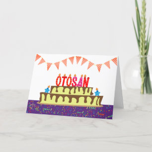 Cartão de aniversário para Otosan