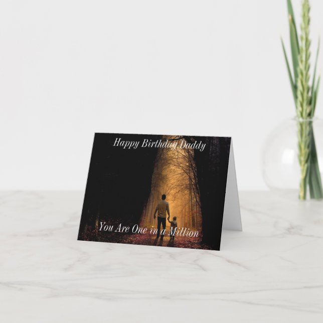 Cartão de aniversário para Pai (Frente)