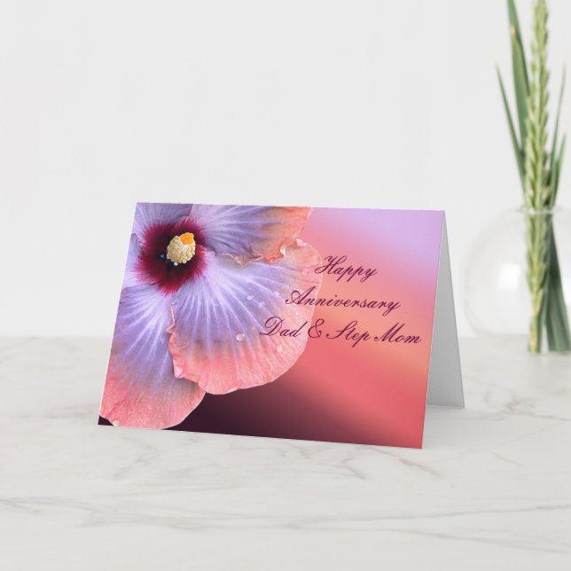 Cartão de aniversário para Pai e mãe passo (Frente)