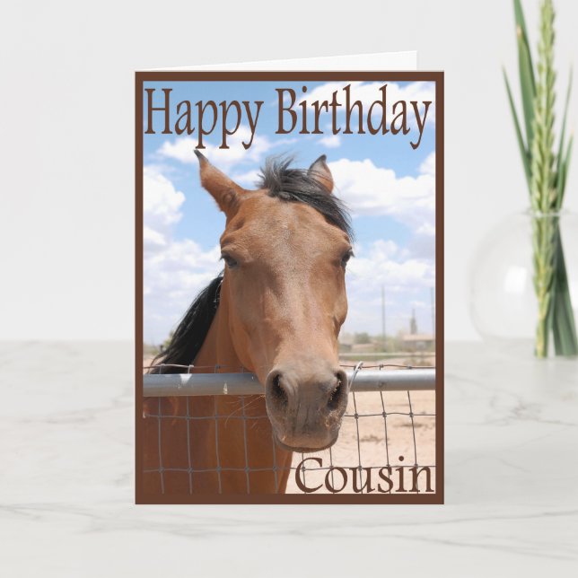 Cartão De Aniversário Para Primo (Frente)