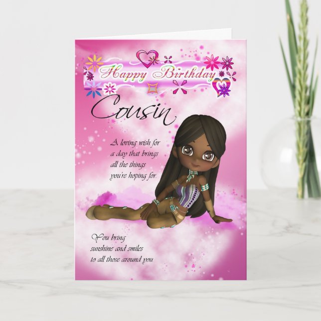 Cartão de aniversário para Primo, Moonies Cutie co (Frente)