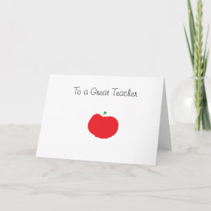 Cartão de aniversário para professores