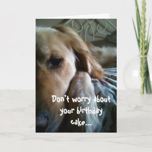 Cartão de Aniversário para Retriever de ouro