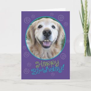 Cartão de Aniversário para Retriever de Ouro Eng