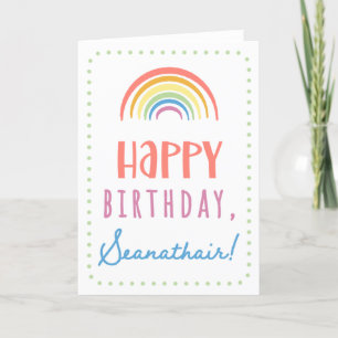 Cartão de aniversário para Seanathair
