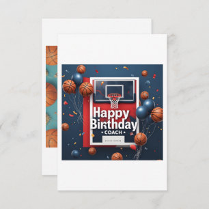 Cartão de aniversário para treinador (basquetebol)