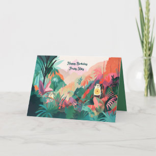 Cartão de aniversário para um gato