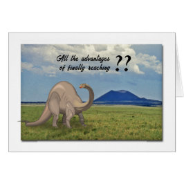 Cartão de Aniversário para um Idoso - dinossauro e