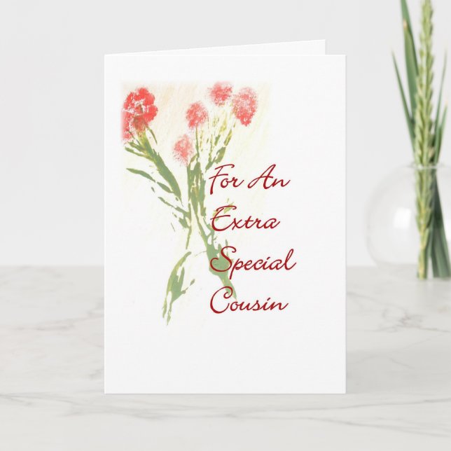 Cartão De Aniversário Para Um Primo (Frente)