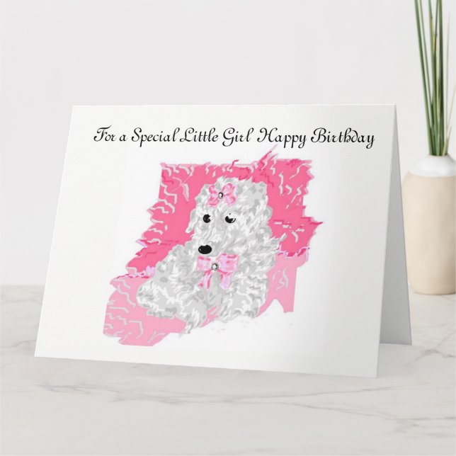 Cartão de aniversário para uma garotinha (Frente)