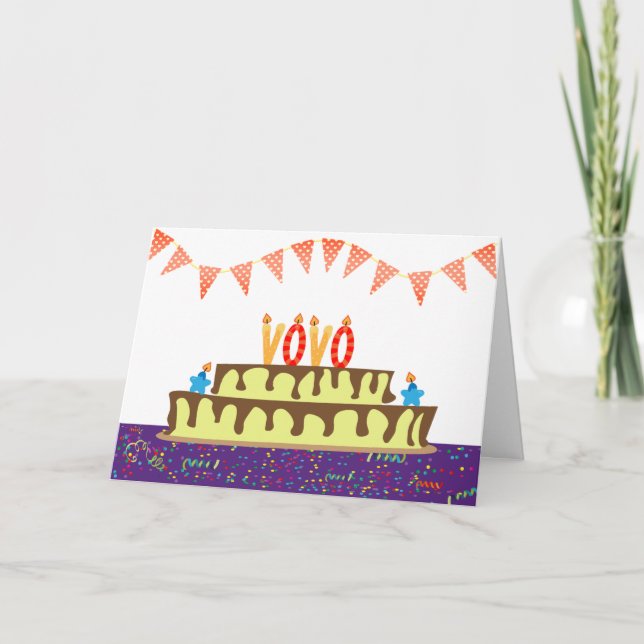 Cartão de aniversário para Vovô (Frente)