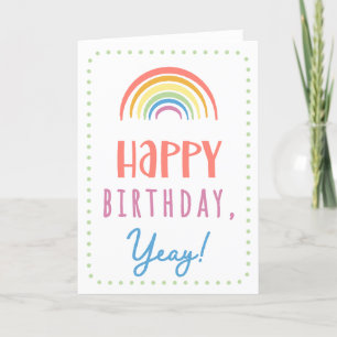 Cartão de aniversário para Yeay