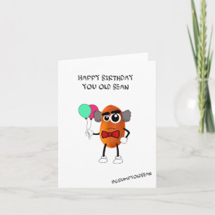 Cartão de aniversário - Parabéns, seu velho Bea