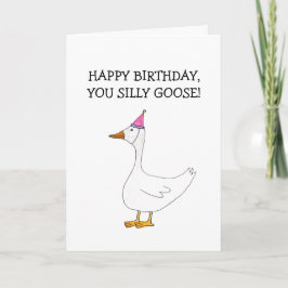 Cartão de Aniversário Pato Tolo (Em Branco por Den