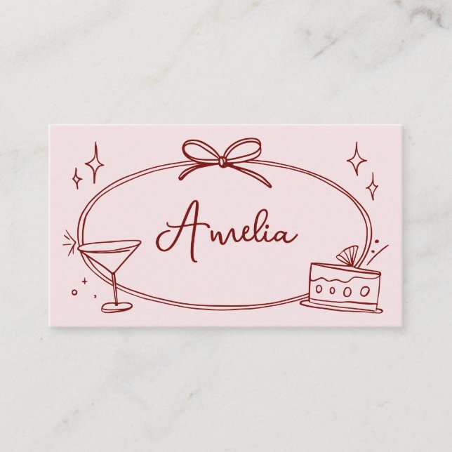 Cartão de aniversário personalizado (Frente)