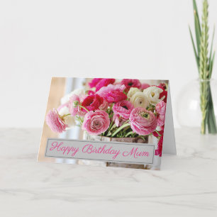 Cartão de Aniversário Personalizado - Bouquet Shab
