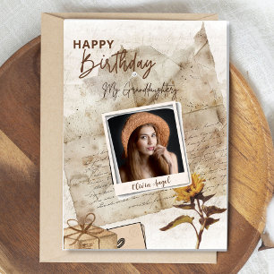 Cartão de Aniversário Personalizado com Foto da Ne