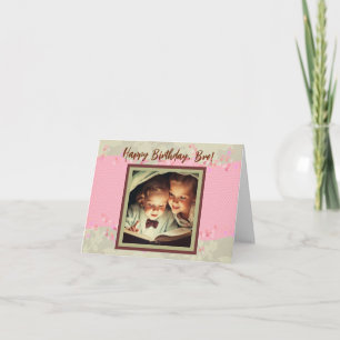 Cartão de Aniversário Personalizado com Foto e Tex