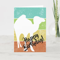 Cartão de Aniversário Personalizado com Silhueta d