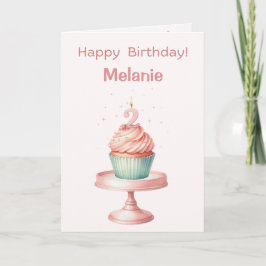 Cartão de Aniversário Personalizado de 2 anos de C