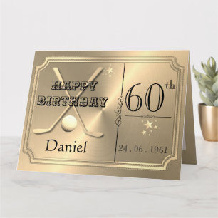 Cartão de Aniversário Personalizado de 60 anos Par