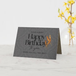 Cartão de Aniversário Personalizado de Aves Herita