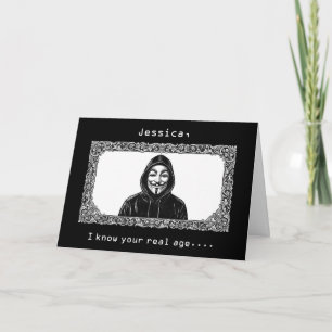 Cartão de Aniversário Personalizado de Hacker Cibe