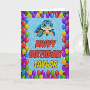 Cartão de Aniversário Personalizado Divertido de T