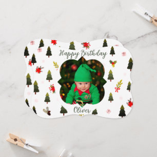 Cartão de Aniversário Personalizado do Tema Modern