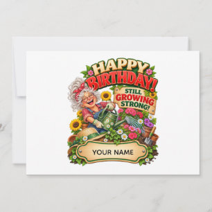 Cartão de aniversário personalizado e engraçado de