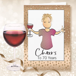 Cartão de Aniversário Personalizado Glitter Glam 7