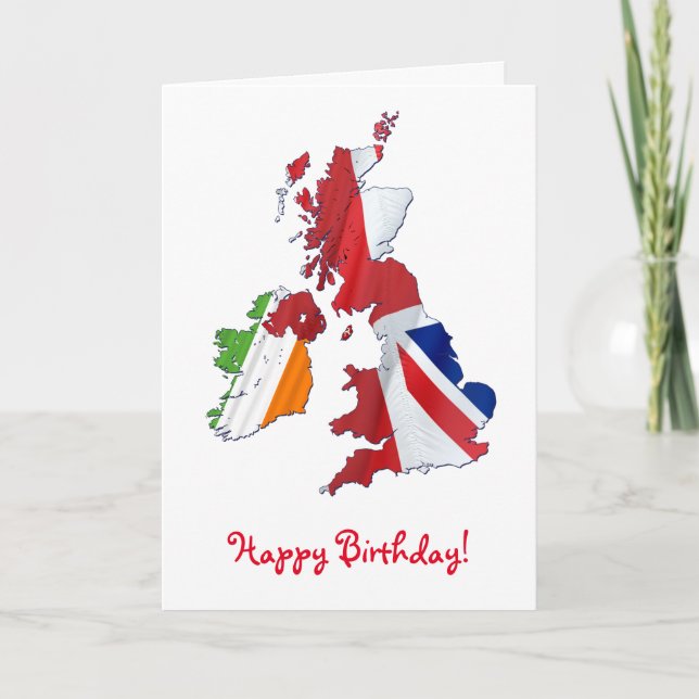 CARTÃO DE ANIVERSÁRIO PERSONALIZADO ISLES BRITÂNIC (Frente)