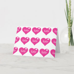 CARTÃO DE ANIVERSÁRIO PERSONALIZADO "KATIE" FELIZ