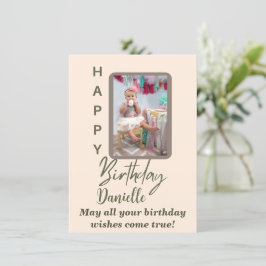 Cartão de Aniversário Personalizado Moderno