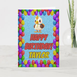 Cartão de Aniversário Personalizado para a Ação de