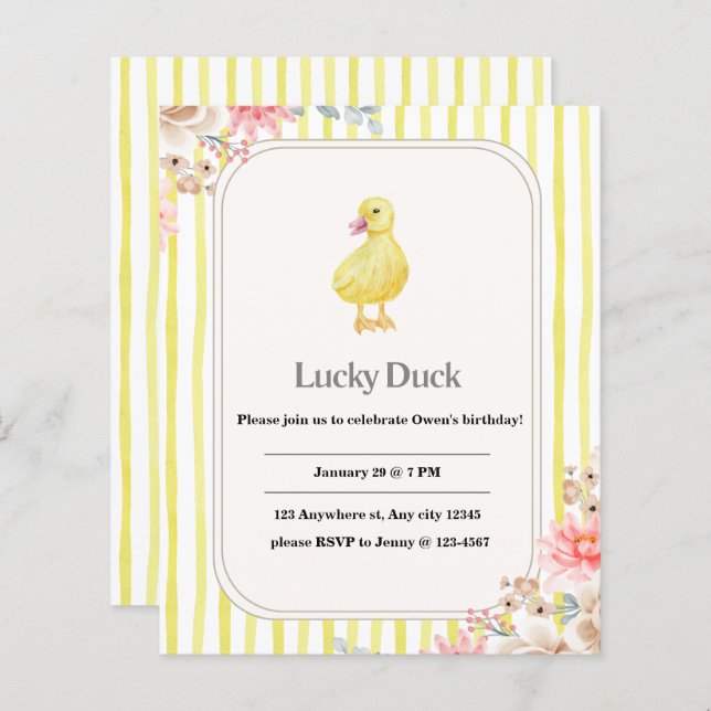 cartão de aniversário personalizado para crianças  (Frente/Verso)