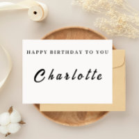 Cartão de Aniversário Personalizado para ela