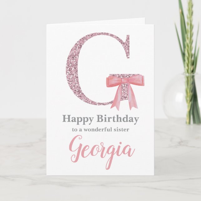 Cartão de aniversário personalizado para ela - let (Frente)